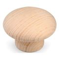 UNFINISHED PREMIUM FACE GRAIN WOODEN KNOB