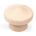 UNFINISHED PREMIUM FACE GRAIN WOODEN KNOB