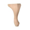 8 QUEEN ANNE ROUND CORNER FURNITURE LEG