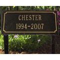 PET MEMORIAL MARKER WITH LAWN STAKES