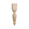 18 REEDED TURNED TABLE LEG