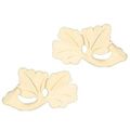 4 5/8 LEAF APPLIQUE PAIR