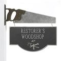 WORKSHOP PERSONALIZED PLAQUE WITH SAW BRACKET