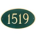 LARGE OVAL PERSONALIZED ADDRESS PLAQUE