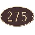 OVAL ADDRESS PLAQUE