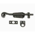 6BLACK IRON ROUGH FINISH GATE SURFACE BOLT
