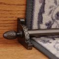 CARPET STAIR ROD & HOLDER SET - PINEAPPLE FINIAL