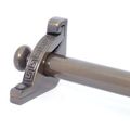CARPET STAIR ROD & HOLDER SET - MUSHROOM FINIAL