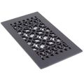 REGGIO BLACK IRON FLOOR VENT GRILLE