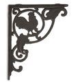 CROWING ROOSTER SHELF BRACKETS /CAST IRON