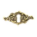 HORIZONTAL ESCUTCHEON-- ANTIQUE BRASS