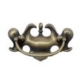 ANTIQUE BRASS HDL S ET 3 BORING
