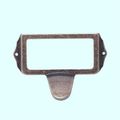 LABEL HOLDER WITH PULL