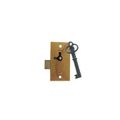 BRASS SURFACE MOUNT LOCK W/2 KEYS