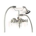 LEG TUB FAUCET WITH PORCELAIN LEVERS
