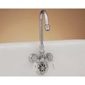 HIGH RISE LEG TUB FILLER WITH PORCELAIN LEVER
