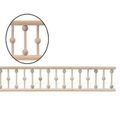 CUSTOM MADE BALL/DOWEL RAIL-STATE LENGTH *DS*