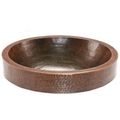 COPPER OVAL SKIRTED VESSEL