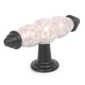 CRACKED PORCELAIN T-BAR HANDLE W/BRZ BASE