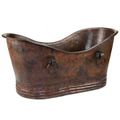 DOUBLE SLIPPER COPPER BATH TUB