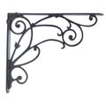 BLACK ALUMINUM SHELF BRACKET