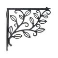NATURAL BLACK CAST IRON SHELF BRACKET