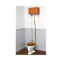RAISED PANEL HIGH WOODEN TOILET TANK