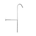CHROME RISER PIPE W/WALL SUPPORT