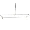 28X63 CHROME D-TYPE SHOWER ROD