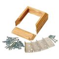 NEWEL POST FASTENER WITH L BRACKETS