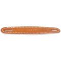 LEATHER TRUNK HANDLE WITH EMBOSSED LEAF DESIGN