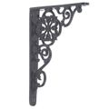 IRON SHELF BRACKET-BLACK POWDER COAT FINISH