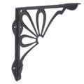 IRON SHELF BRACKET - BLACK POWDER COAT FINISH