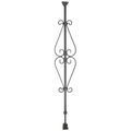 SPADE SCROLL ADJUSTABLE IRON BALUSTER
