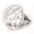 Half Moon Faceted Glass Knob