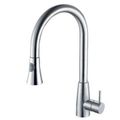 Solid Stainless Steel Pull Down Single Hole Kitchen Faucet