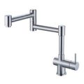 Solid Stainless Steel Retractable Single Hole Kitchen Faucet