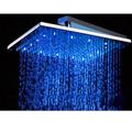 10 Square Multi Color Led Rain Shower Head