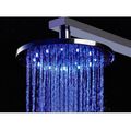10 Round Multi Color Led Rain Shower Head