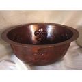 Wind River Fleur De Lis Round Copper Undermount Sink