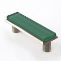Nifty Nob Bottle Glass Green Pull