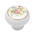 Belwith Keeler English Cozy Bouquet Knob With Gold Band