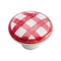 Belwith Keeler English Cozy Red Checker Knob