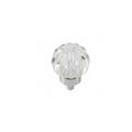 Belwith Keeler Luster Glass Melon Knob With Chrome Base