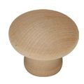 Belwith Keeler Natural Woodcraft Mushroom Knob - Pair