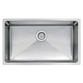 Restorers 30 X 18 Undermount Single Bowl Stainless Steel Kitchen Sink With Coved Corners