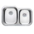 Restorers 31 X 20 Undermount 60/40 Double Bowl Stainless Steel Kitchen Sink