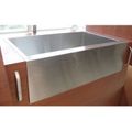 Restorers 33 X 21 Zero Radius Single Bowl Stainless Steel Hand Made Apron Front Kitchen Sink
