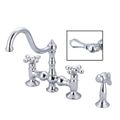 Restorers Widespread Bridge Kitchen Faucet