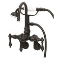 Restorers Vintage Adjustable Spread Code Goose Neck Tub Faucet With Hand Shower